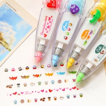 Korean stationery creative press type lace correction with adorable adornment with diary hand ledger decoration DIY