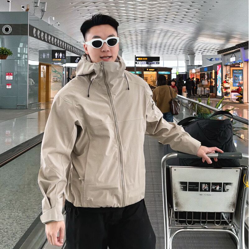 G Brother Studio Rattlesnake Spring and Autumn Hard Shell Outdoor Cycling and Mountaineering Hooded Seam-Sealed Jacket