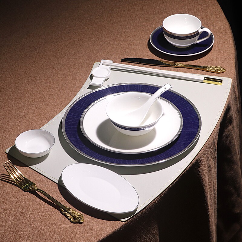 2026 Model Star Hotel Tableware, Private Club Light Luxury Bone China Tableware, Model Room Company Reception Tableware