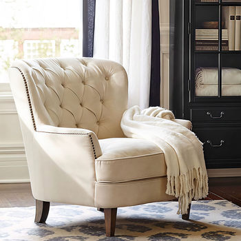 American Retro Large and Small Living Room Simple Leisure Chair Tiger Chair Stool French Bedroom Single Fabric Sofa Chair