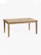 American retro solid wood dining table and chair combination rectangular wood color household dining table French high-end retractable dining table