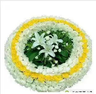 White matter wreath Sacrificial wreath Flower basket Funeral wreath Mourning flower Urumqi Kunming Lanzhou Suzhou Express