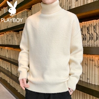 Playboy, мужской демисезонный утепленный трикотажный свитер, оверсайз, коллекция 2022