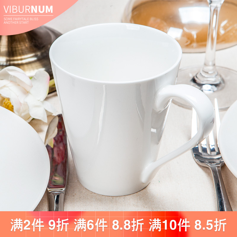 Yao hua pure European - style gulp large - capacity glass professional ceramic cup coffee cup keller picking cups