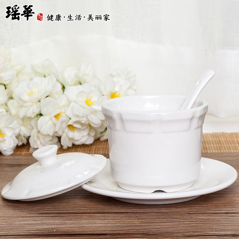 Yao hua to strengthen porcelain ceramic cup with cover ears stew ipads porcelain steam cup size ceramic bird 's nest by them