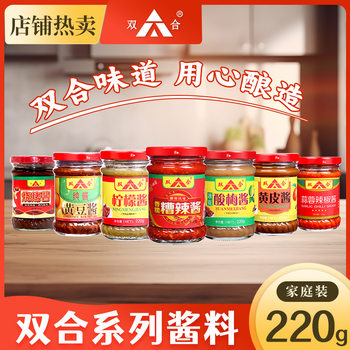 Guangxi Shuanghe 220g Spicy Sauce, Ice Flower Sour Plum Chili Sauce, Barbecue Noodles, Roast Duck Dipping Sauce, Seasoning Sauce