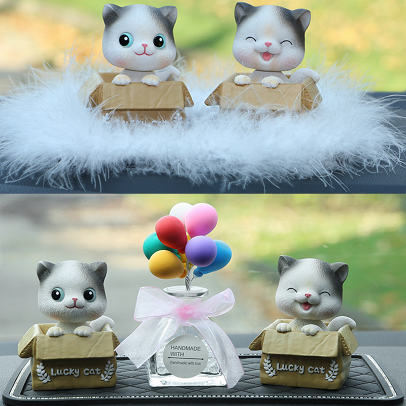 On-board Cute Pendulum Car In-car Middle Control Desk Cartoon Trim Items Creative In-car Ecstasy