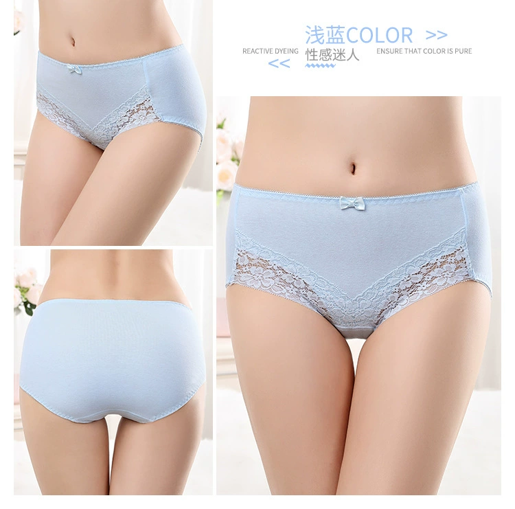 Đầm ren nữ thắt lưng gợi cảm ở giữa quần lót nữ bán buôn 100% cotton liền mạch thoáng khí mùa hè quần sịp dây nam