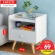 tủ đầu giường đơn giản hiện đại nhỏ gọn chân gỗ đầu giường nhỏ tủ lưu trữ tủ nền kinh tế Bắc Âu Phòng ngủ - Buồng mẫu tủ quần áo gỗ đẹp 2020