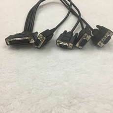 3G-модем db37-db9线缆 一转四（1转4）串口 1托4多串口卡线1托4线