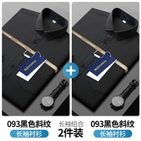 【093 Черная толпа+093 Черный Сингард】 Два куска длинных рукавов