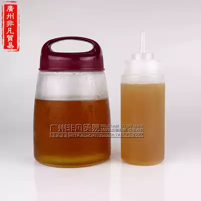 Squeezed sauce bottle salad bottle plastic decorative squeeze bottle jam tomato sauce barbecue sauce bottle vinegar sauce bottle
