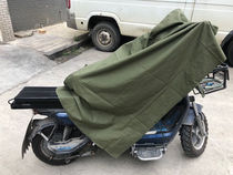 Canvas Cloak Canvas Cloak Rain Cape Dust Cover Cloth Sleeping Mat Picnic Mat Cloth Outdoor Waterproof Cloth Old Stock Canvas