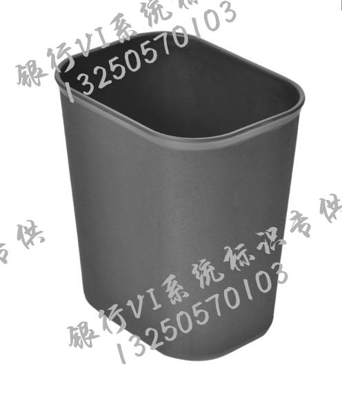 ABC 6S logo water collection trash can 14L office living room powder room rectangular lidless flame retardant trash can