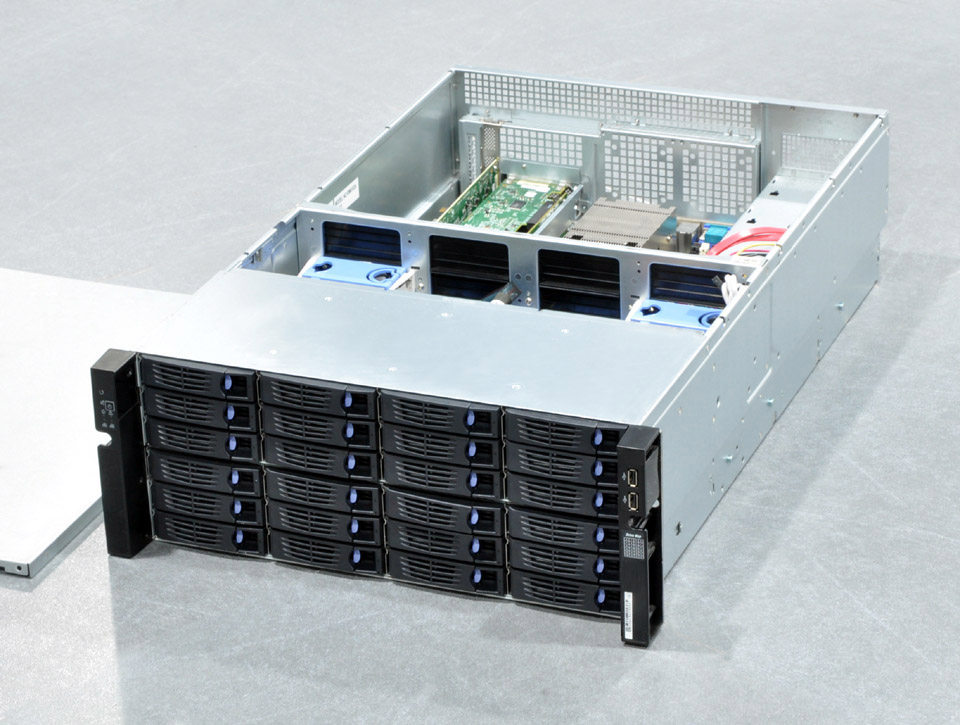 Yingye da 4U24 disc double-path XEON E5 dual 10,000 trillion cache server cinema system high-density storage
