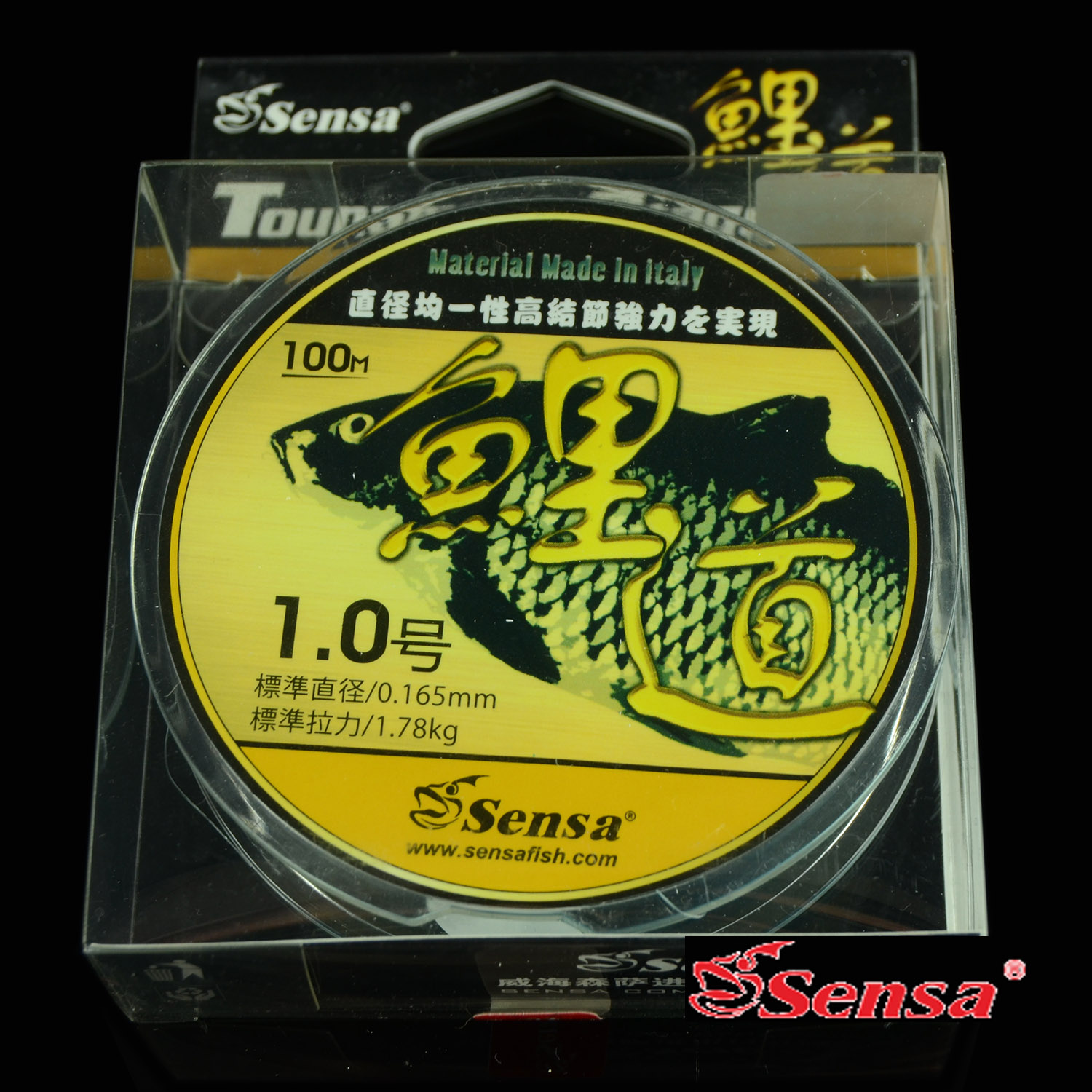 Sensa new Carp Road 100 meters high strength super wear-resistant hand sea rod dual-use master line Nylon competitive fishing line