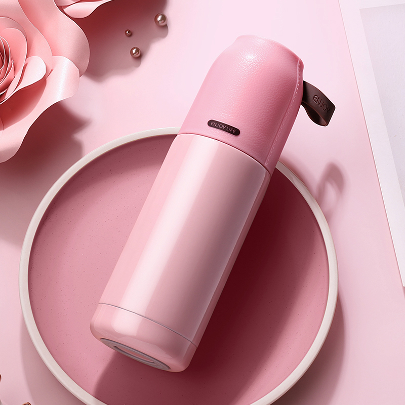 Vacuum thermos business fashion men and women students portable simple stainless steel water cup Personality creative trend cup