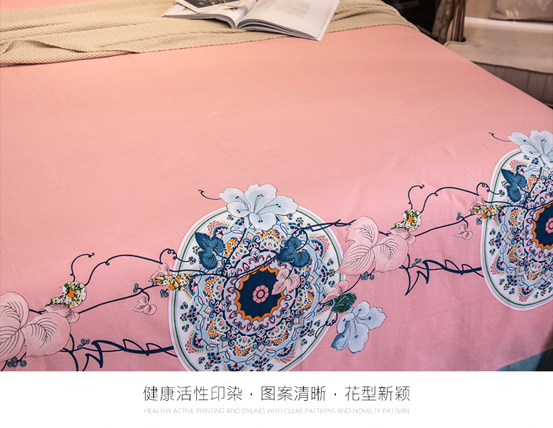 Shang Xitang lưới đỏ twill cotton tấm đơn mảnh bông bìa mùa hè đơn 1,8m1,5 mét mùa hè - Khăn trải giường bộ ga giường cute