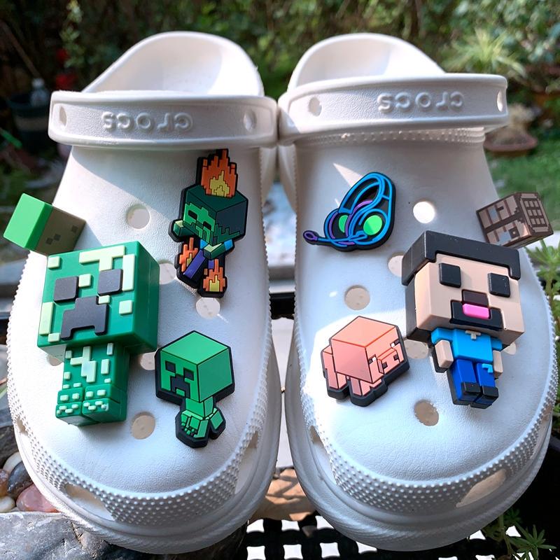 Suitable for Crocs Clogs, Decorative Shoe Charms, Cartoon Cute Minecraft Star Wars Shoe Charms Accessories