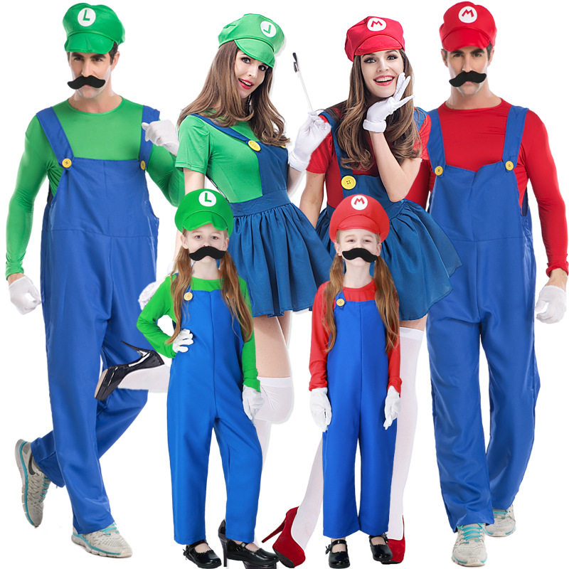 The Halloween cosplay Louis brothers game suit group stage acting out of a plumber's back with pants pro-submount 