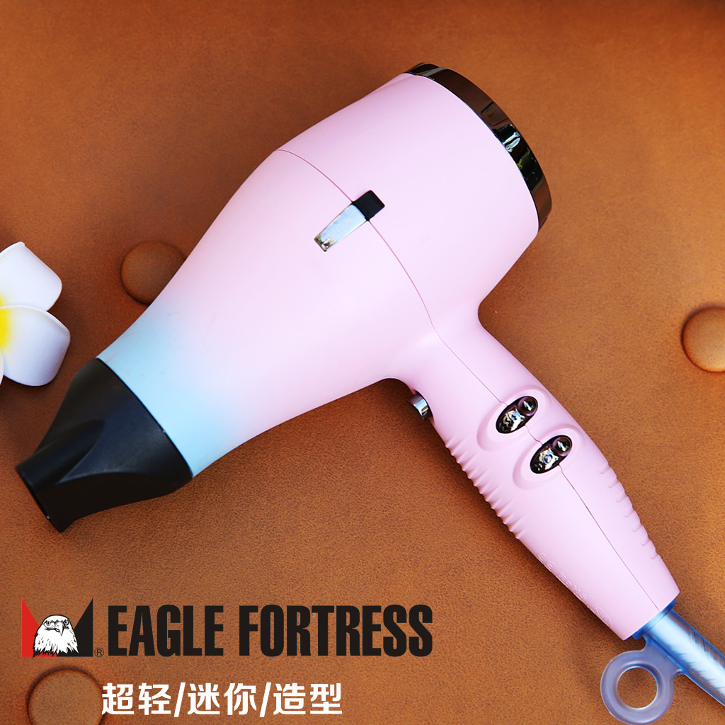 The store manager promotes the new Eagle Fort 380 ultra-light high-power hair salon professional hair dryer High temperature soft wind styling ventilator