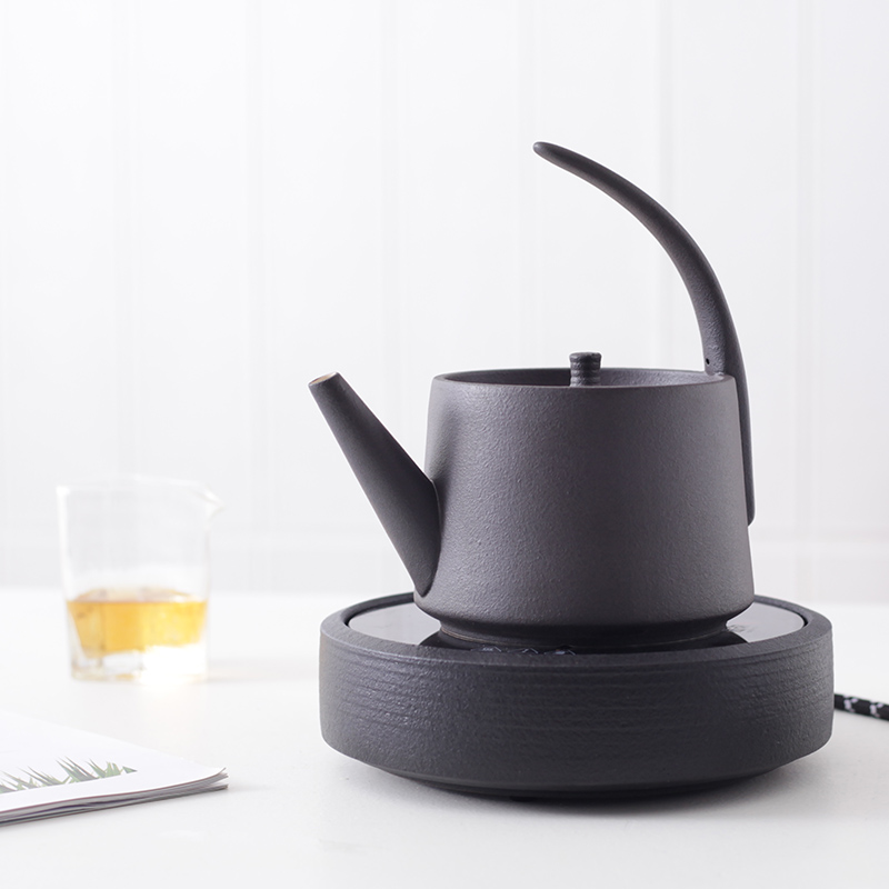 Cooking pot home small flower pot kettle high temperature resistant ceramic tea set tea Japanese large capacity girder pot