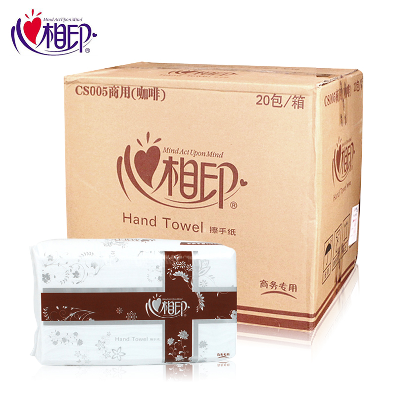 Heart print CS005 removable toilet paper 200 wiping toilet paper Pure wood pulp toilet paper multi-province-20 packs