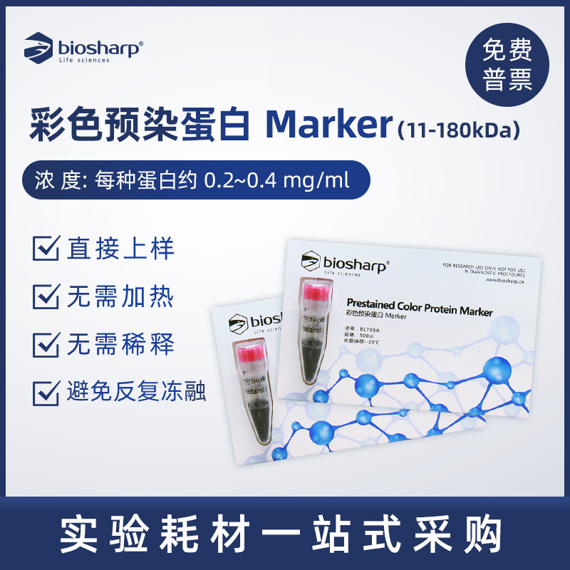 Biosharp彩色预染蛋白MarkerPrestainedColorProtein  BL706A 500
