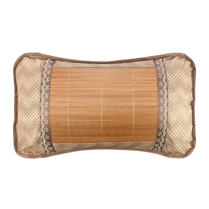 如兰夏季夏凉枕夏天枕头双面枕学生宿舍竹硬藤