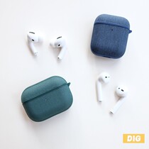 Small color cloth AirPods AirPods Pro hard Protective case canvas TPU hard plastic mash design