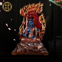 Immobilized Ming King Buddha Statue Chicken patron saint Immobilized Venerable Tantric Buddha Statue worship decoration Pure copper painted religious statue