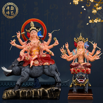 16-inch Moli Zhitian Tantric Buddha statue statue religious disaster relief Feng shui resin Seiko dense color painted crafts