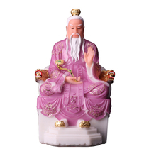 Donghua Emperor Jun Statue Antarctic Zhenjun Taiyin Star Jun statue White marble hand-painted home security ornaments