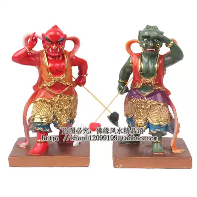 4-inch clairvoyant eyes, Shunfeng ears, hair care, religious Taoist gods, resin, Dunhuang color water, decorated with a pair of prices