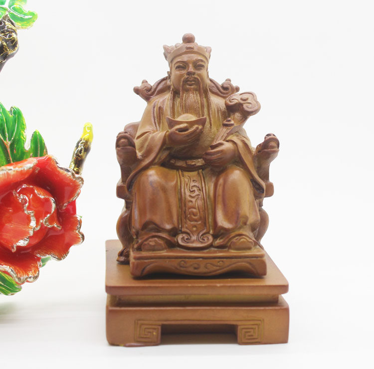 3-inch money monkey lucky cabbage Wen Caishen station Guan Gong Fu Lu Shou Laughing Buddha Home Living Room Car Decoration Feng Shui Ornament