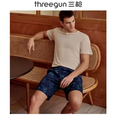 Three-gun shorts men's spring and summer new men's sports five-point pants fashion casual breathable home pants pajama pants big shorts