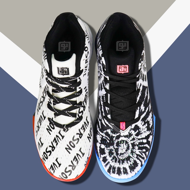 Iverson basketball shoes men's low-top wear-resistant breathable sports shoes low-top middle and large children's sneakers light Iverson boots