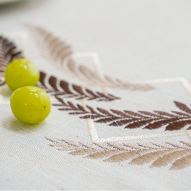 Nordic ຂະຫນາດນ້ອຍ tablecloth ຝ້າຍສົດແລະ linen fabric ແບບຈີນງ່າຍດາຍ tablecloth ທີ່ທັນສະໄຫມຂອງຄົວເຮືອນ tablecloth ສີ່ຫລ່ຽມ