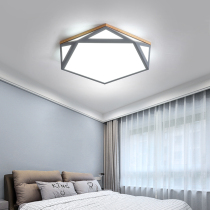 Nordic bedroom lamp Net red household simple modern Wrought iron study ceiling lamp Creative led Macaron room lamp