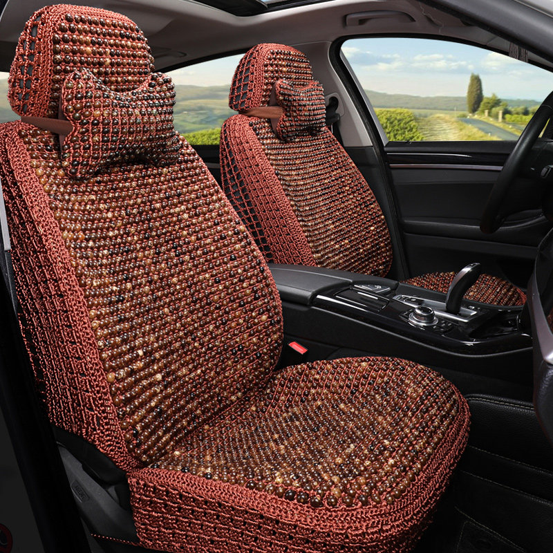 Summer Bodhi wood beads car cushion all-inclusive Mercedes E200L E300L GLC260 GLE350 seat cushion