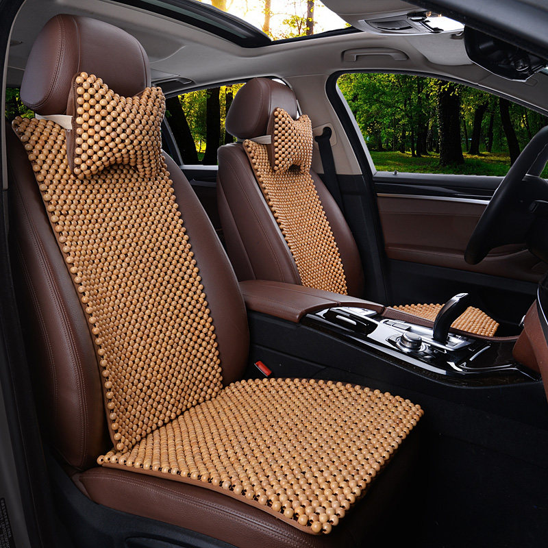 Wooden beads car cushion small waist New sovereign Lacrosse Angkowei Angkola explorer Minibao XL seat cushion
