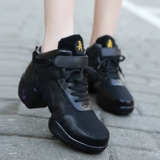 Современная обувь, дышащие танцующие туфли, из натуральной кожи, мягкая подошва