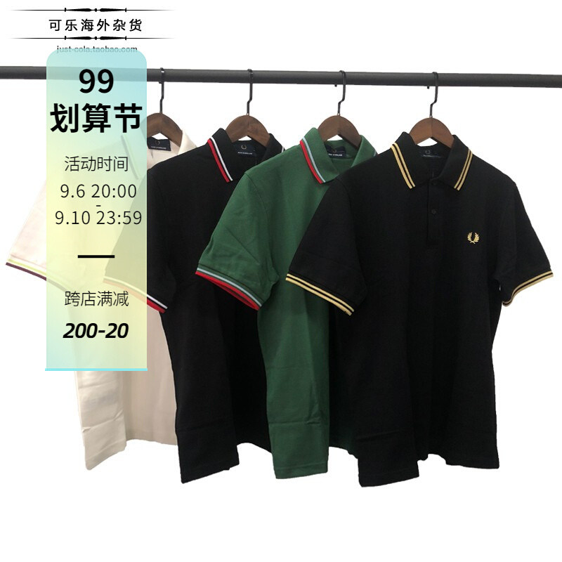 Cola spot Fred Perry wheat ear M12 M3 British POLO shirt short-sleeved T-shirt men's