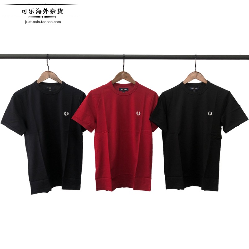 Cola spot Fred Perry wheat ear FP M3519 classic fashion small label short-sleeved T-shirt men