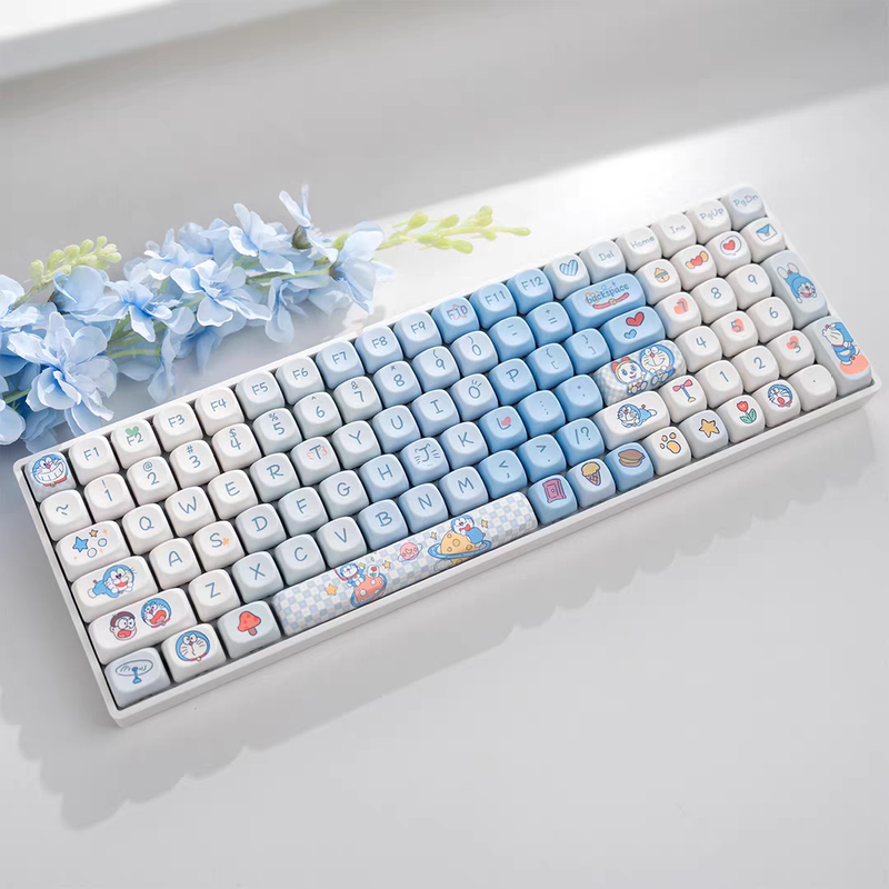 Wandering Cat Dk100 Customized Mechanical Keyboard Hot-Swappable Three-Mode Bluetooth Wired Silent for Girls Office Gaming