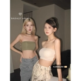 Белый топ без лямок, бюстгальтер-топ, летнее нижнее белье, короткое белье для повседневной носки, майка пуш-ап, красивая спина