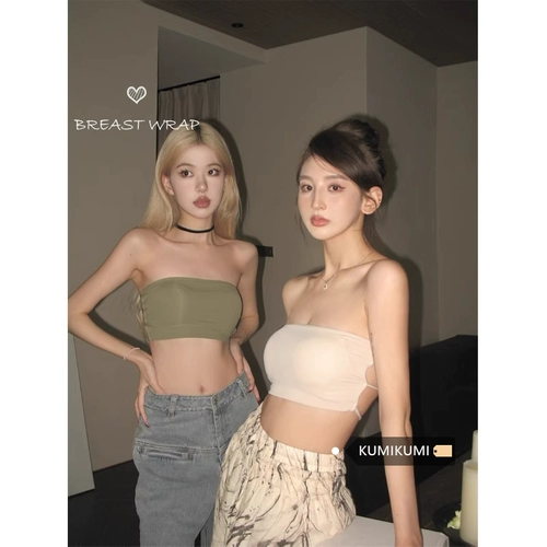 Белый топ без лямок, бюстгальтер-топ, летнее нижнее белье, короткое белье для повседневной носки, майка пуш-ап, красивая спина