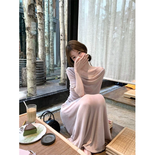 Комплект, трикотажный летний свитер, юбка, высокая талия, А-силуэт