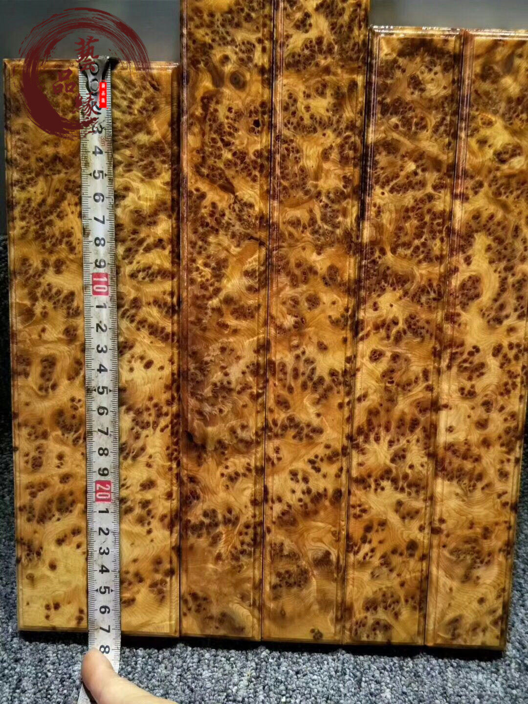 Xingyi Pavilion Sichuan Liangshan material cliff cypress wood high oil tumor scar landscape pattern paperweight ruler stationery supplies