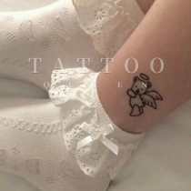 TATTOO Queen TATTOO Cute angel bear Magic girl Crescent fairy ankle tattoo stickers